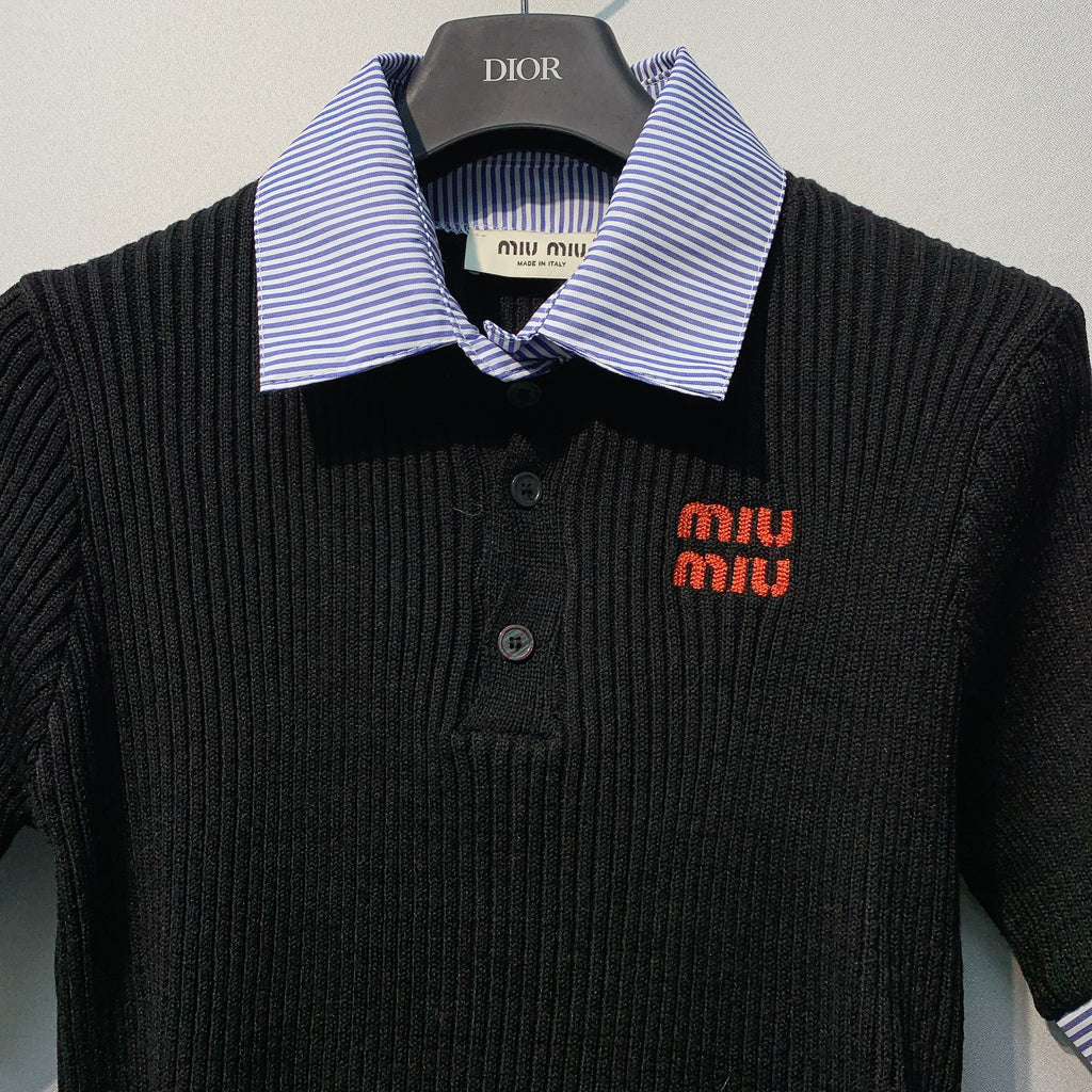 2026 SSMI Fake Two-Piece Knitted Polo Shirts