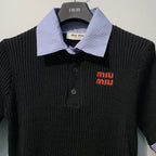 2026 SSMI Fake Two-Piece Knitted Polo Shirts
