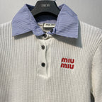 2026 SSMI Fake Two-Piece Knitted Polo Shirts