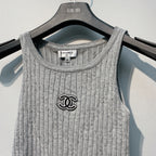 CHANE 26SS Grey Knitted Tank Top