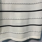 CHANE 26SS Striped Embroidered Knit Tank Top