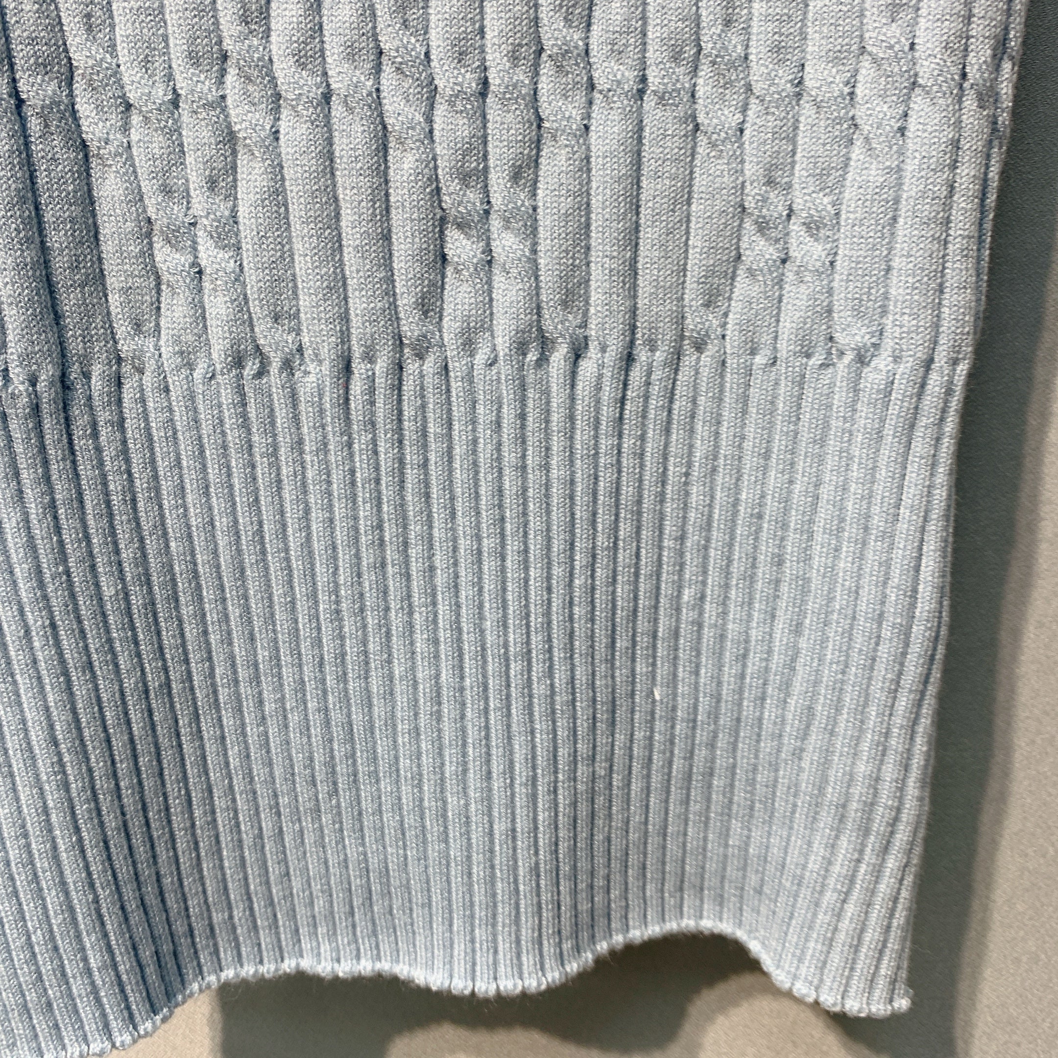 CHANE 26SS Light Blue Knitted Back Cover