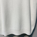 CHANE 26SS White Knitted Tank Top