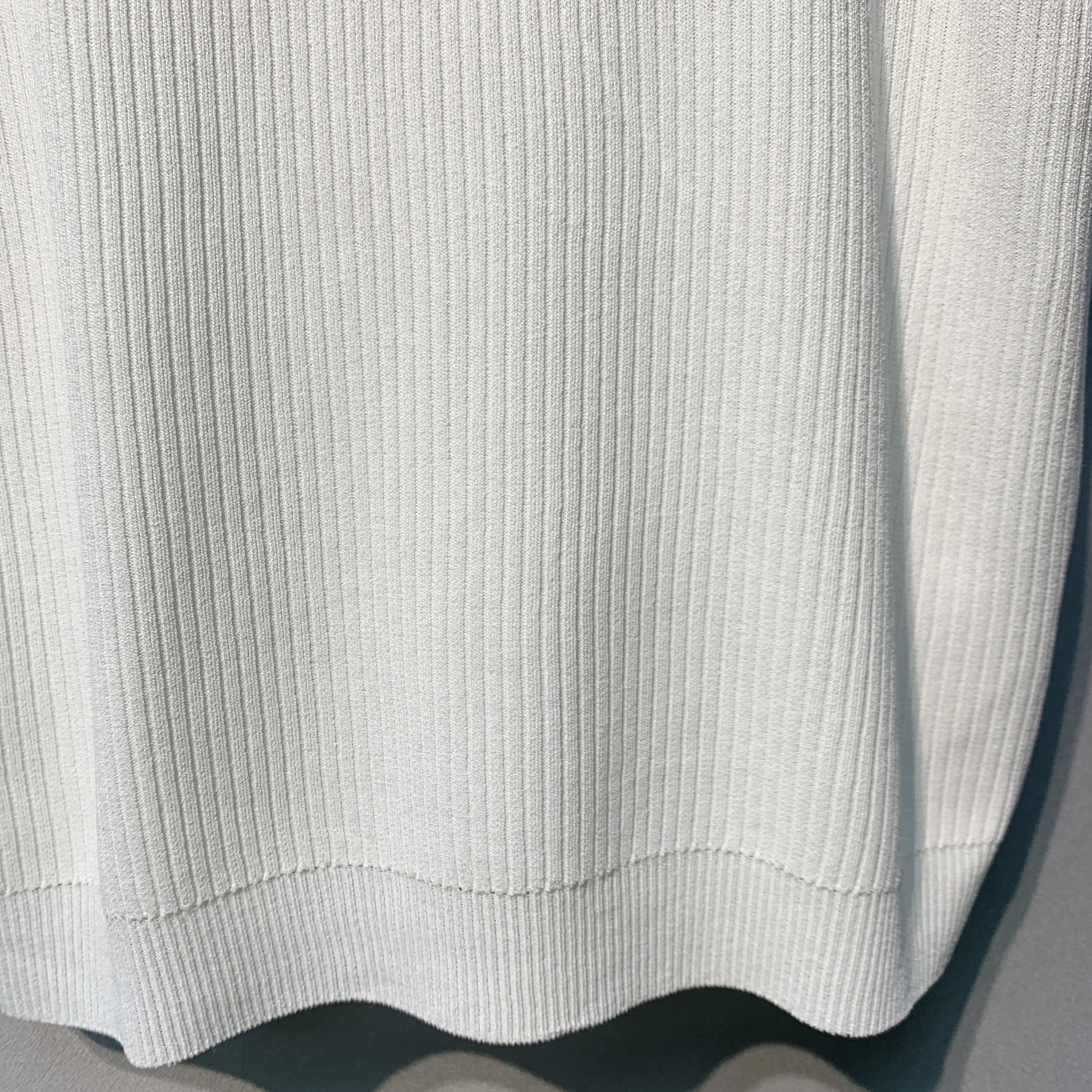 CHANE 26SS White Knitted Tank Top