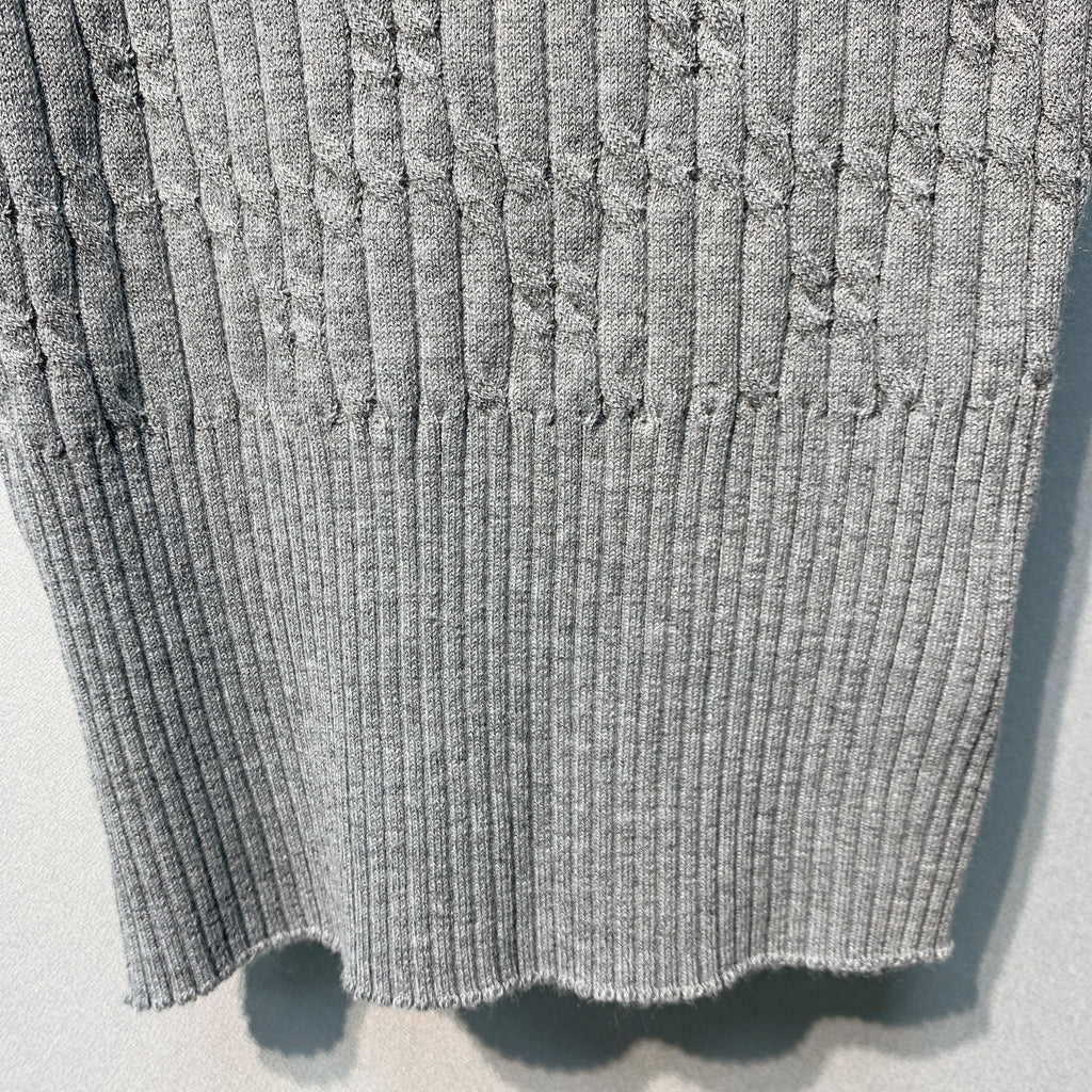 CHANE 26SS Grey Knitted Tank Top