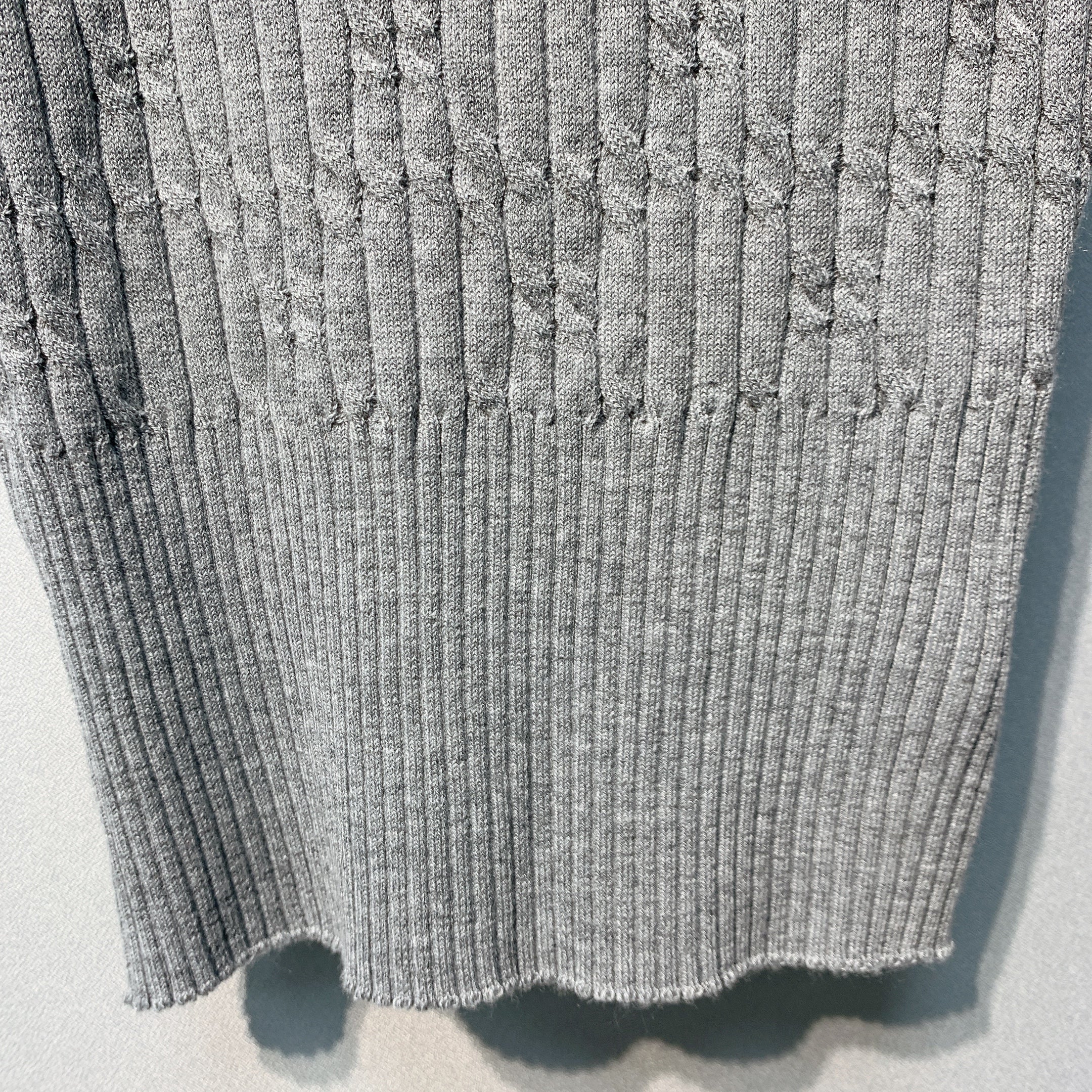 CHANE 26SS Grey Knitted Tank Top