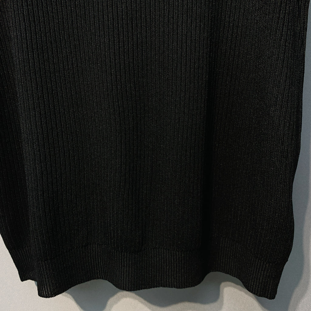 CHANE 26SS Black Knitted Tank Top