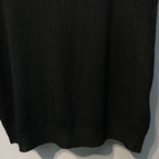 CHANE 26SS Black Knitted Tank Top