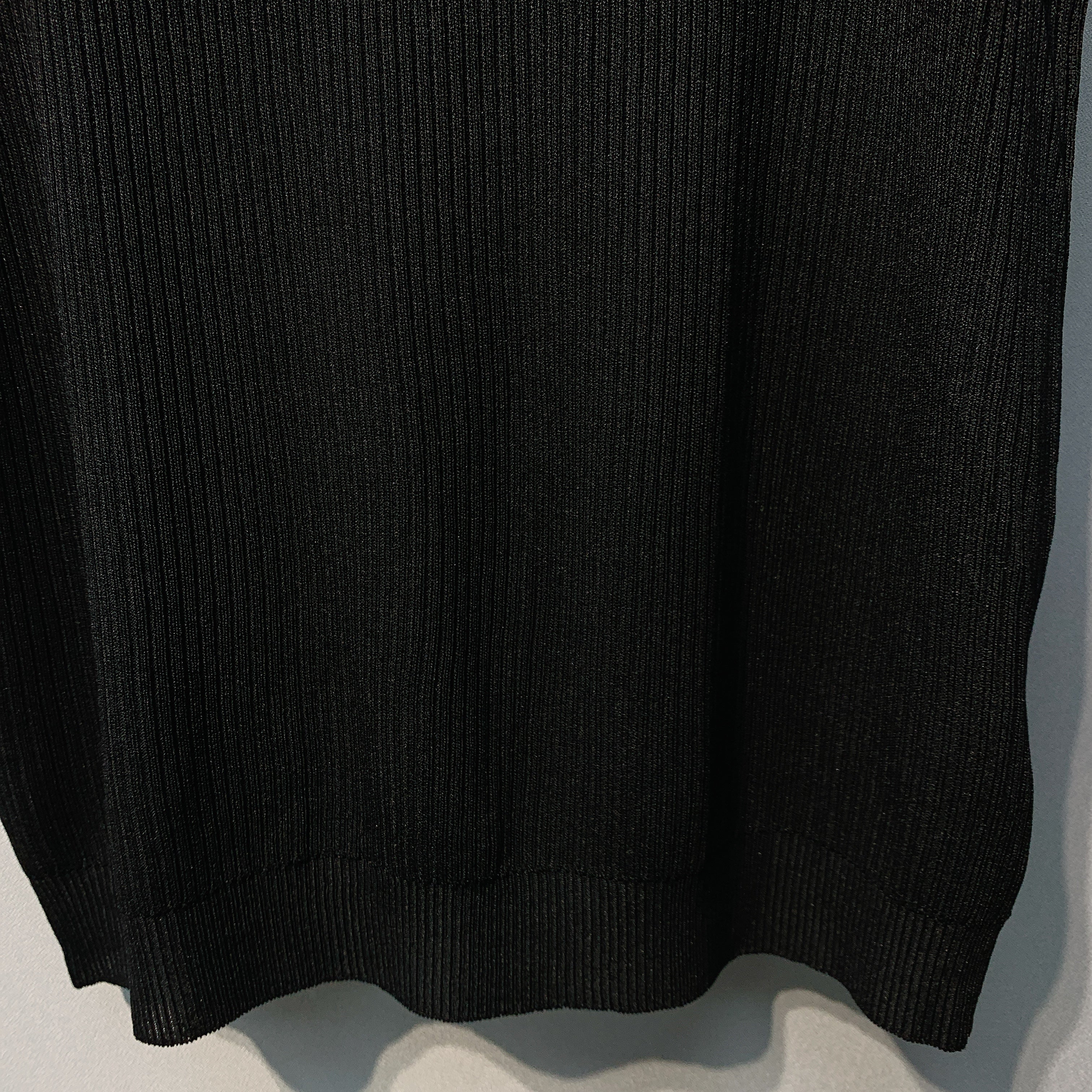 CHANE 26SS Black Knitted Tank Top