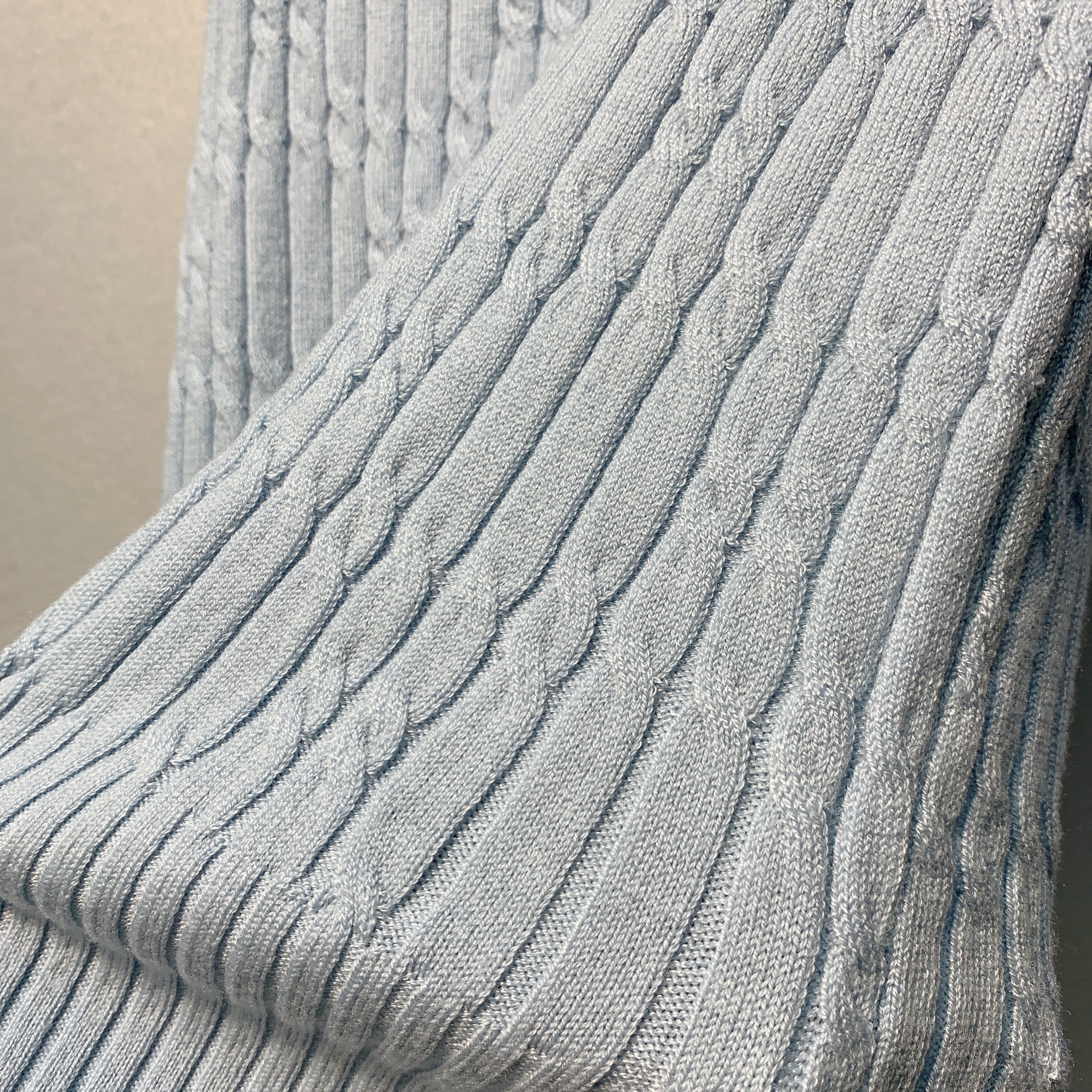 CHANE 26SS Light Blue Knitted Back Cover