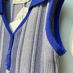 DIO 26SS Polo Blue Knitted Vest