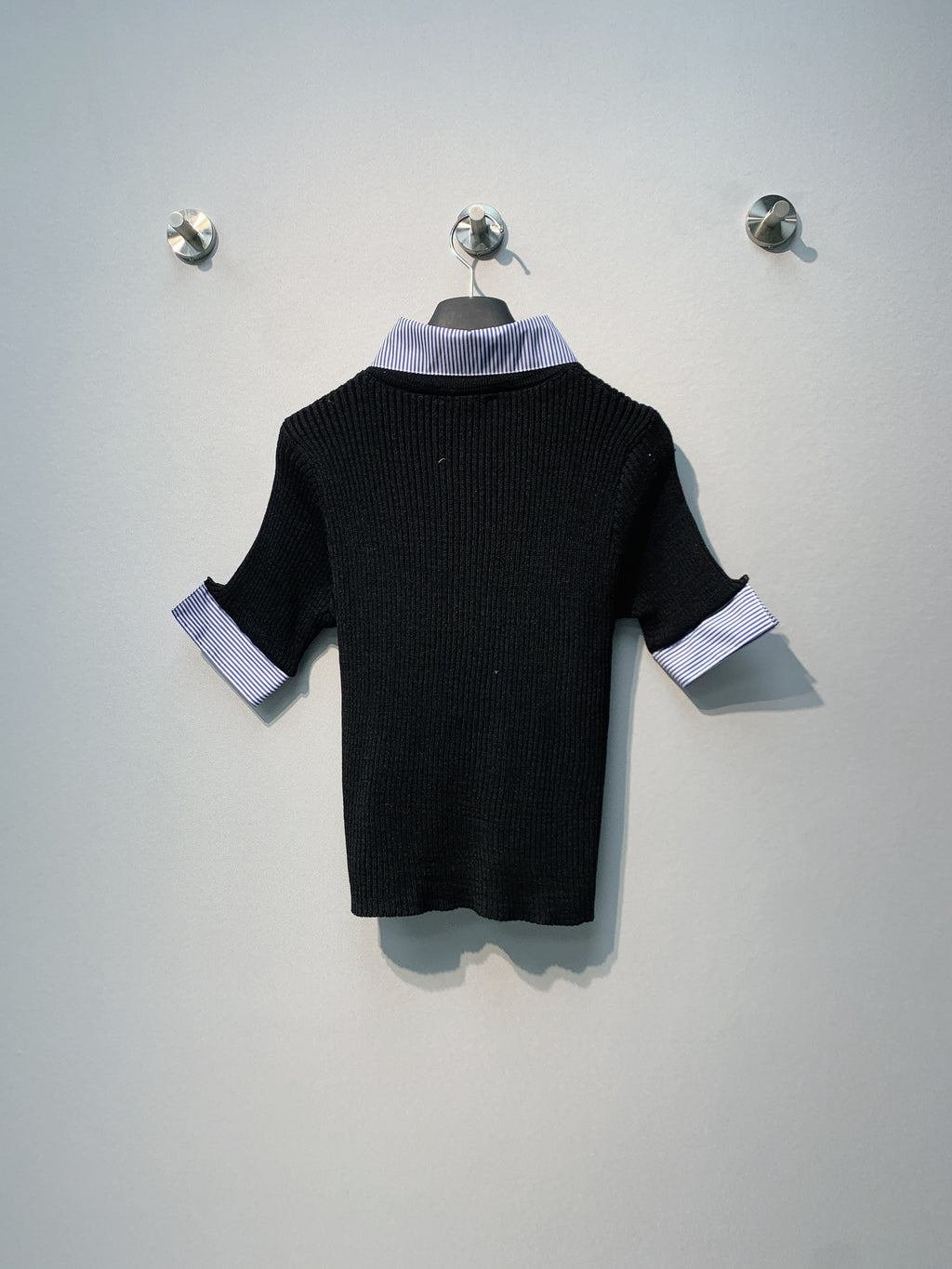 2026 SSMI Fake Two-Piece Knitted Polo Shirts