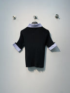 2026 SSMI Fake Two-Piece Knitted Polo Shirts